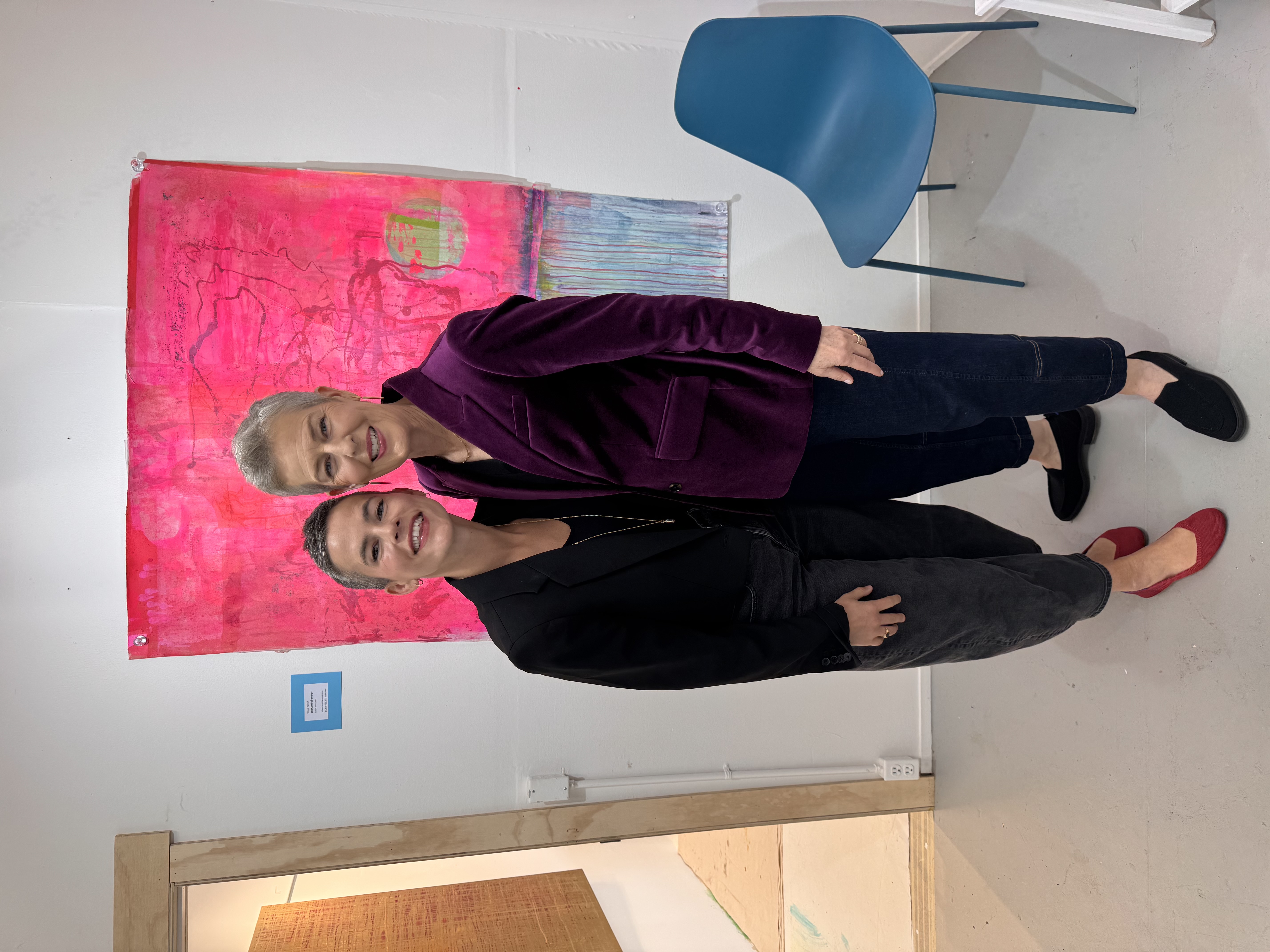 Kate with her wife Savannah at Kate's studio in Sausalito